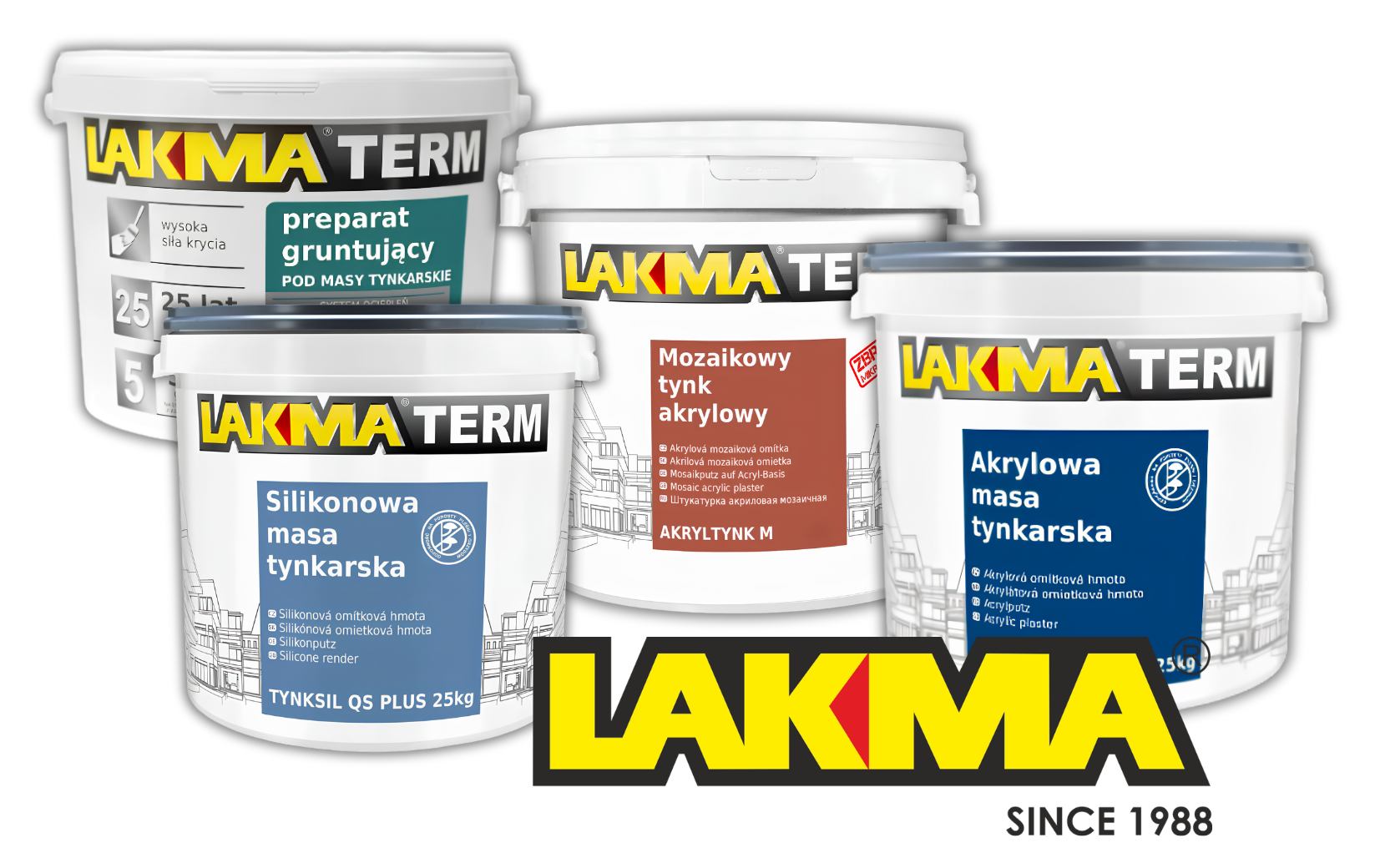 Mieszalnia tynków LAKMA – tynk silikonowy TYNKSIL QS PLUS i Lakma Akryltynk M